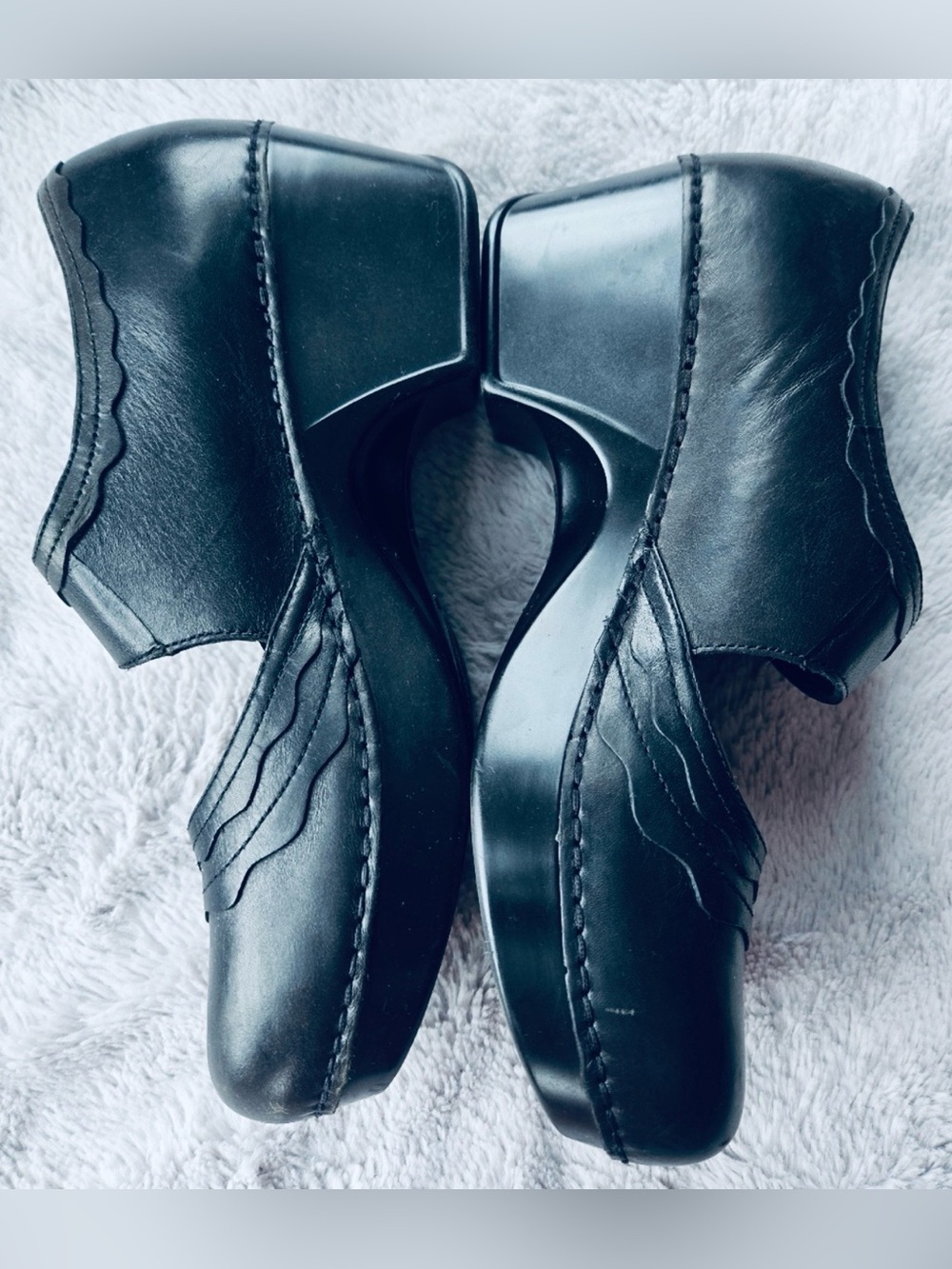 Dansko Harlow Black Leather Mary Jane Clogs Comfort Shoes Women EU 39 US 8.5-9 - Picture 4 of 8